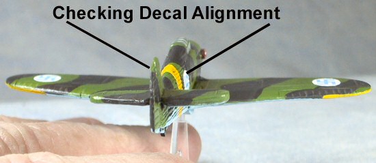 Checking decal alignment