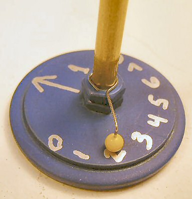 Painted base with speed indicator