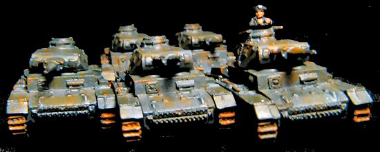 The five Panzer III's