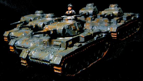 Five Panzer III's