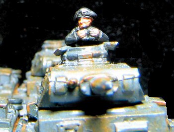 Panzer III G with commander (close-up)