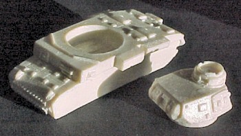 Body and turret are made of resin