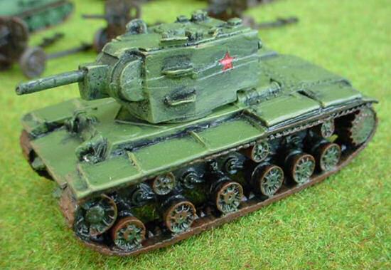 15mm scale Soviet tank, as painted by DJD