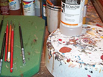 brushes, inhibitor, and the palette